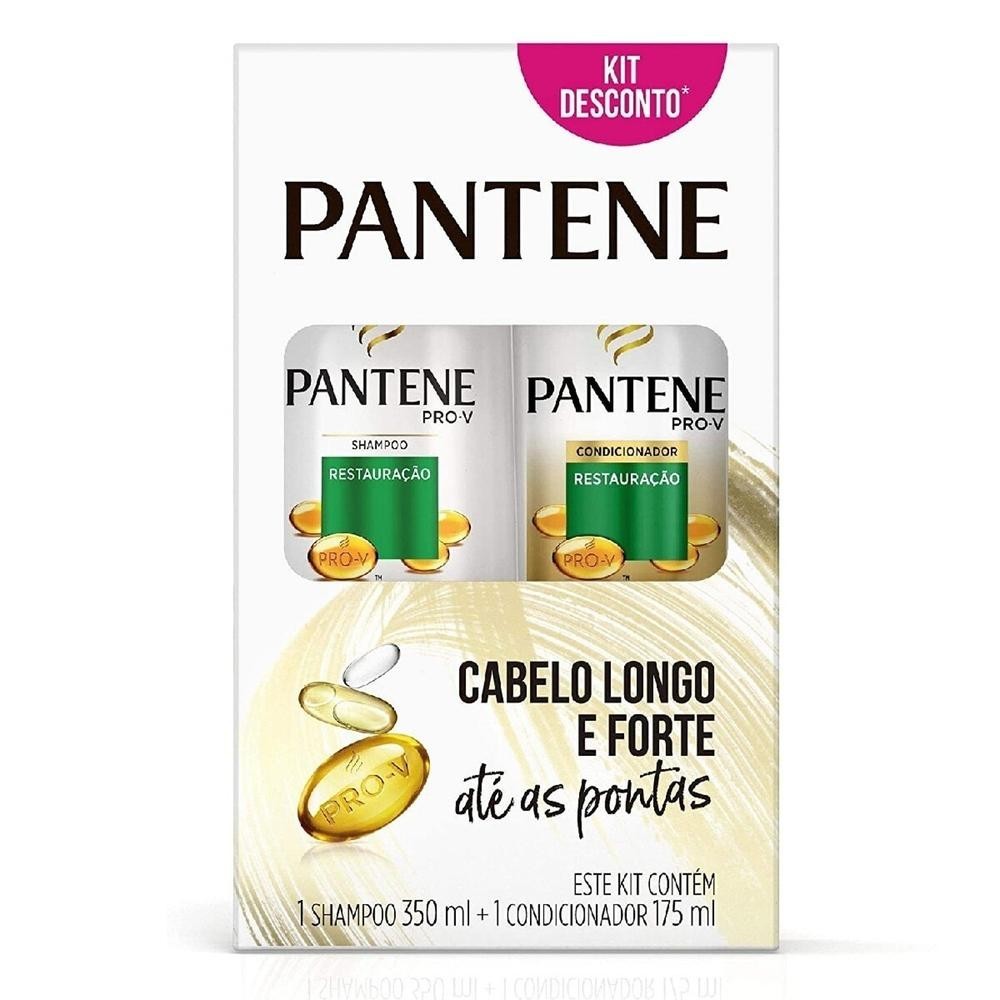 Kit Shampoo 350ml + Condicionador Pantene Restauracao 175ml