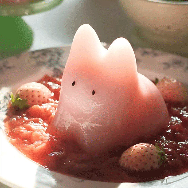 mousse De Pudim De Coelho Molde De Creme De Gato De silicone Desenho Animado Bonito Pinça Assando Tridimensional — imagem 2 de 2