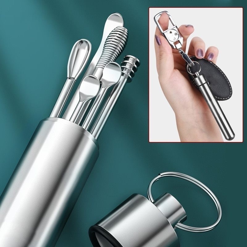 Kit De Limpeza Da Orelha Removedor De Cera De Ouvido Ear Escolha Earpick Cleaner Colher Cuidados Ferramentas Limpas