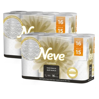 Kit 2 Papel Higiênico Neve Supreme Folha Tripla Leve 16un cada em Oferta na Shopee