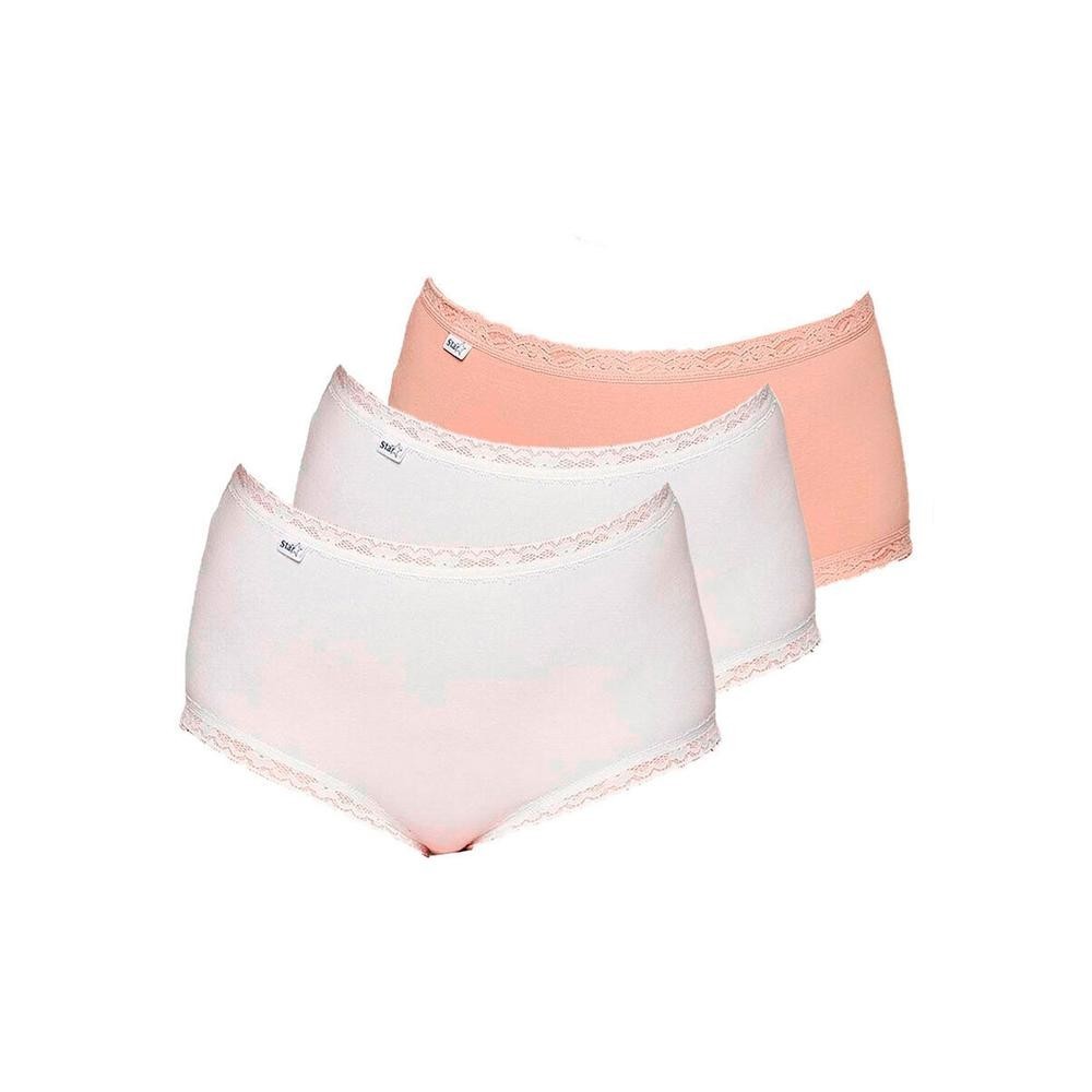 Kit com 3 Calcinhas Alta Star Max Triumph 24649 Colorido