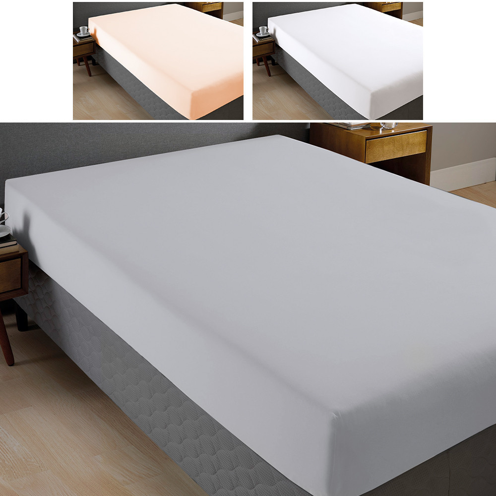 Lençol Casal Com Elástico 100% Algodão Percal 130 Fios - Dohler - Home & Living