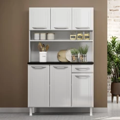 Cozinha de Aço Compacta Smart 6 Portas 1 Gaveta