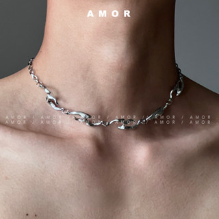 Colar De metal Em Forma Irregular , Tendência De hip-hop De Rua , Corrente De Colarinho De Alta Qualidade Para Homens E Mulheres em Oferta na Shopee