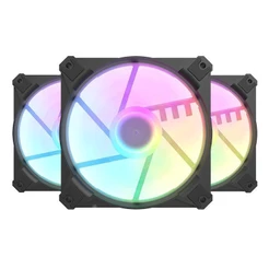 KIT VENTOINHA AIGO DARKFLASH CX6, RGB, 3X120MM, PRETO, CX6-3IN1