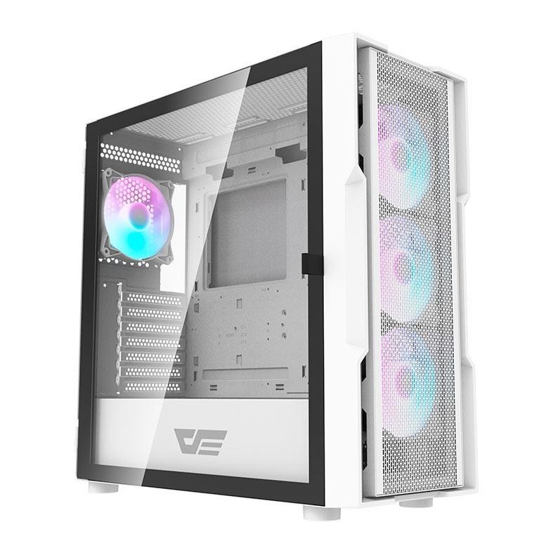 Gabinete Gamer Aigo Darkflash DK431 Mesh, RGB, Mid-Tower, Com 4 Fans, Branco, DK431MESH-WH - Computers & Accessories