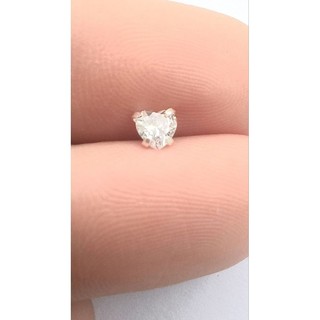 Piercing ponto de luz coração 4 mm Prata 925