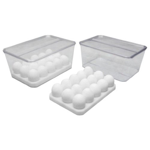 Porta Ovos 36 un Com Tampa ou Sem Tampa Organizador Geladeira Cozinha Utensilios em Oferta na Shopee