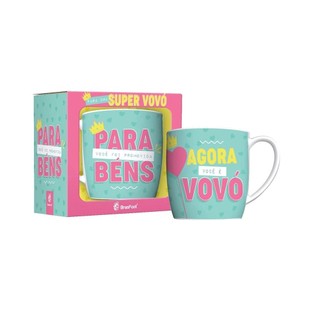 Caneca Urban Brasfoot Promovida a Vovó 360ml Porcelana 10339 em Oferta na Shopee