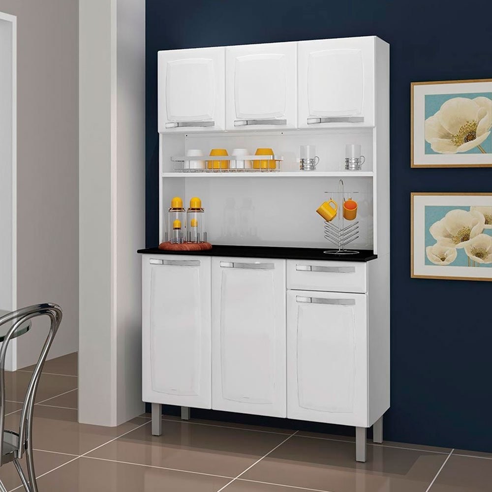 Kit Cozinha Rose 6 Portas 1 Gaveta Itatiaia em Oferta na Shopee