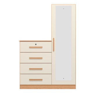 Cômoda Sapateira com Espelho 4 Gavetas 1 Porta Cancun em Oferta na Shopee