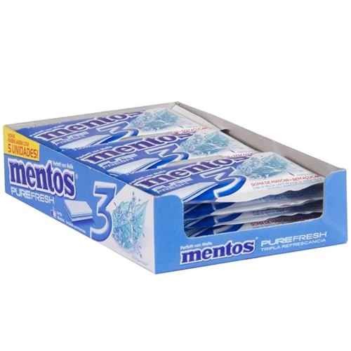 Chicle Mentos Pure Fresh 3 camadas Menta 15 Unidades em Oferta na Shopee