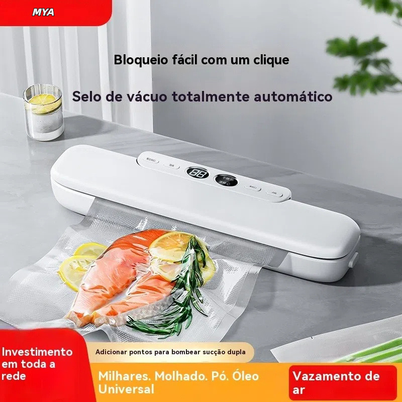 Máquina de selagem a vácuo totalmente automática, máquina multifuncional, uso duplo úmido e seco