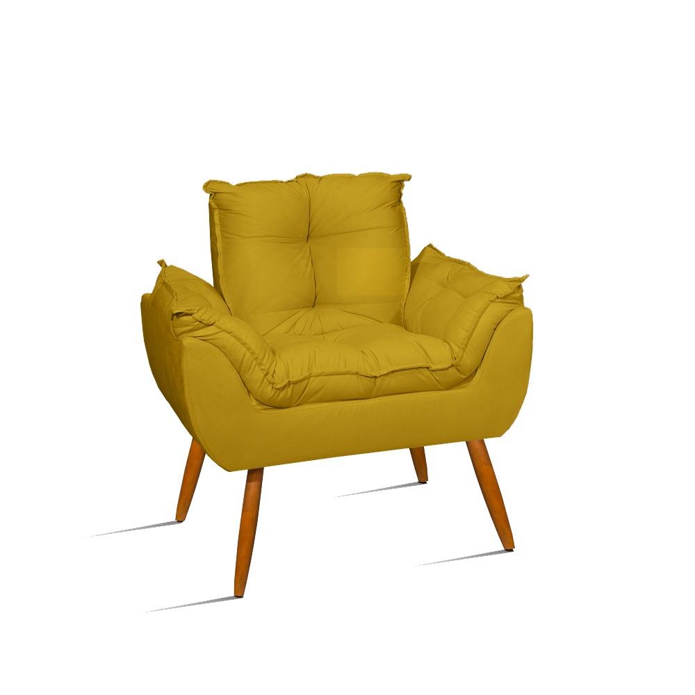 Poltrona Cadeira Decorativa  Luxo Sala de Estar - Balaqui