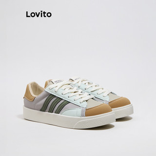 Tênis casual liso com cadarço para mulheres LFA43367 em Oferta na Shopee