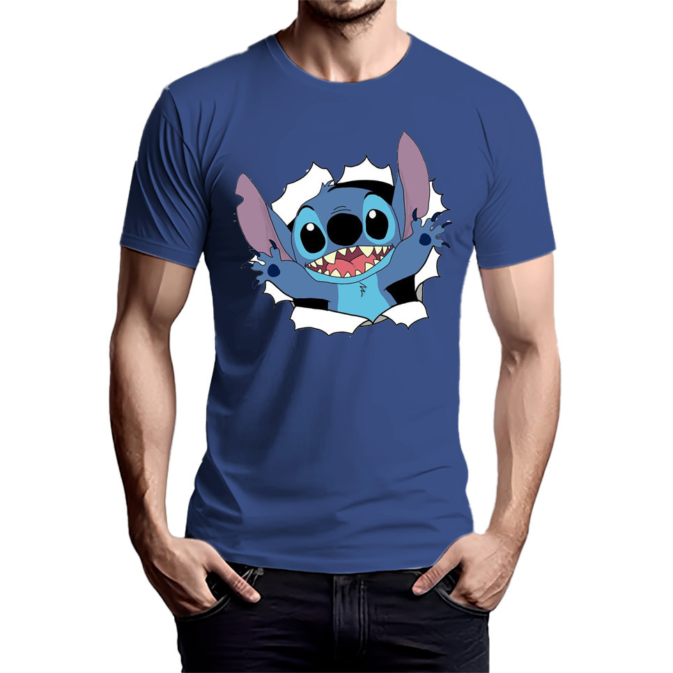 camiseta lilo stitch filme ohana novidade camisa estampada super oferta