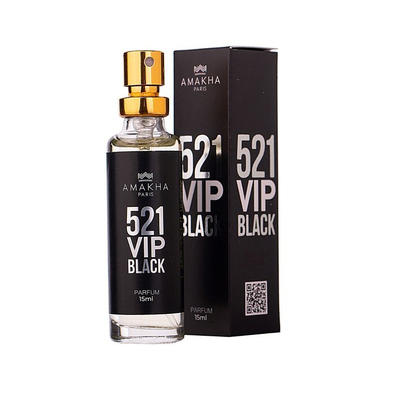 Deo Colônia Masculino 521 Vip Black 15ml - Beauty