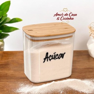 POTE PERSONALIZADO HERMÉTICO SEAL ESPECIAL BAMBU 1,5L em Oferta na Shopee