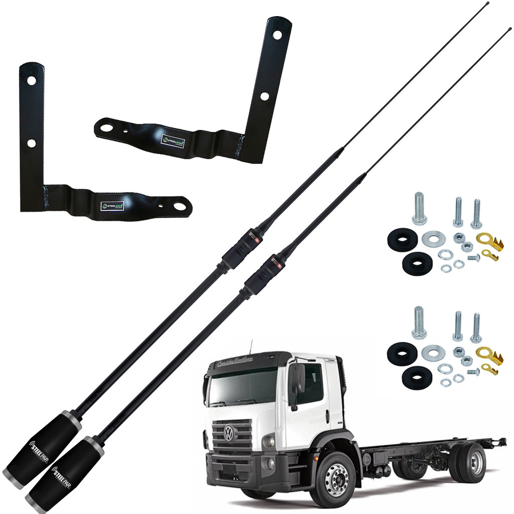 2 Antena Px Bobinada Black Argentina 1,63m Vw Constellation