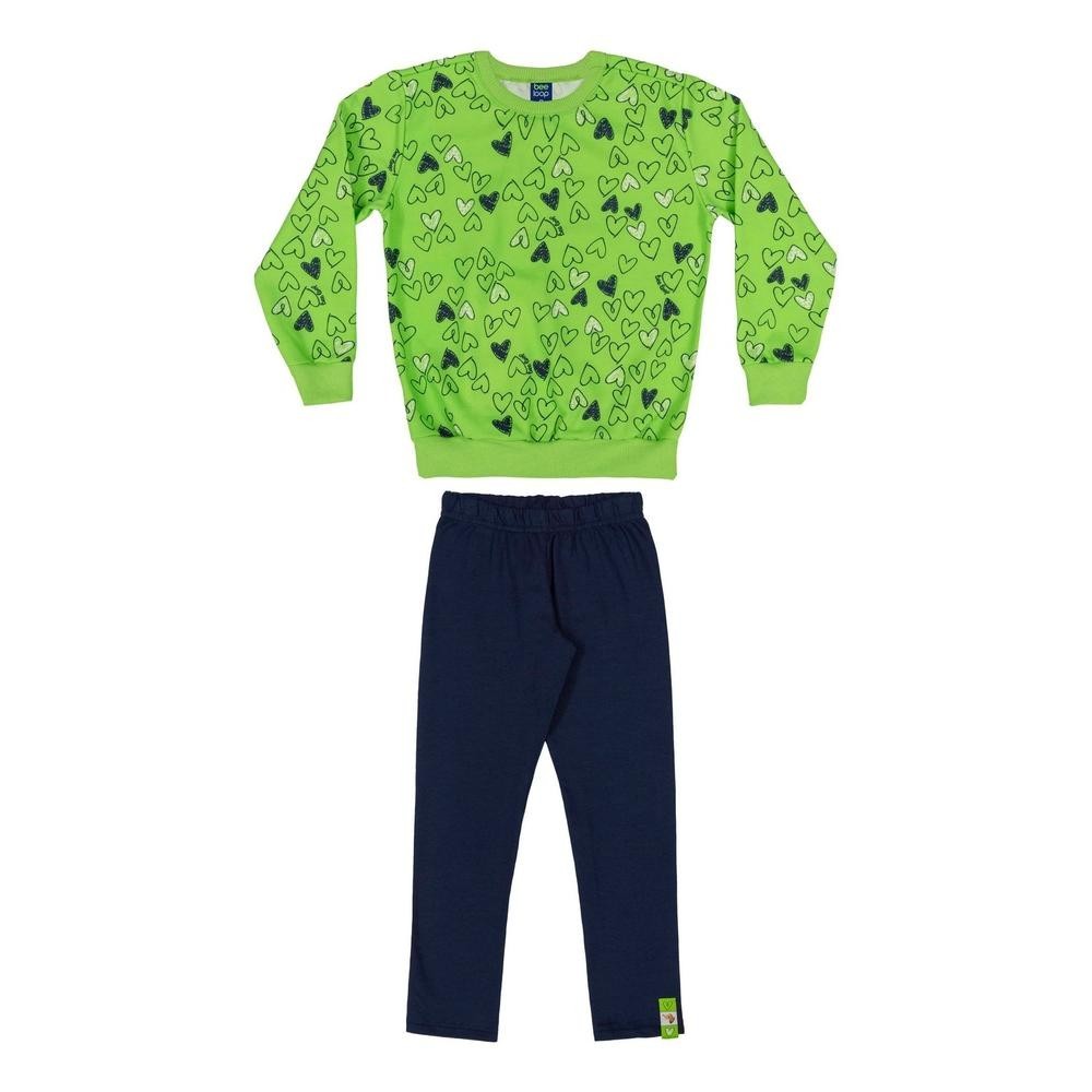 Conjunto Blusão e Legging Infantil Menina Bee Loop