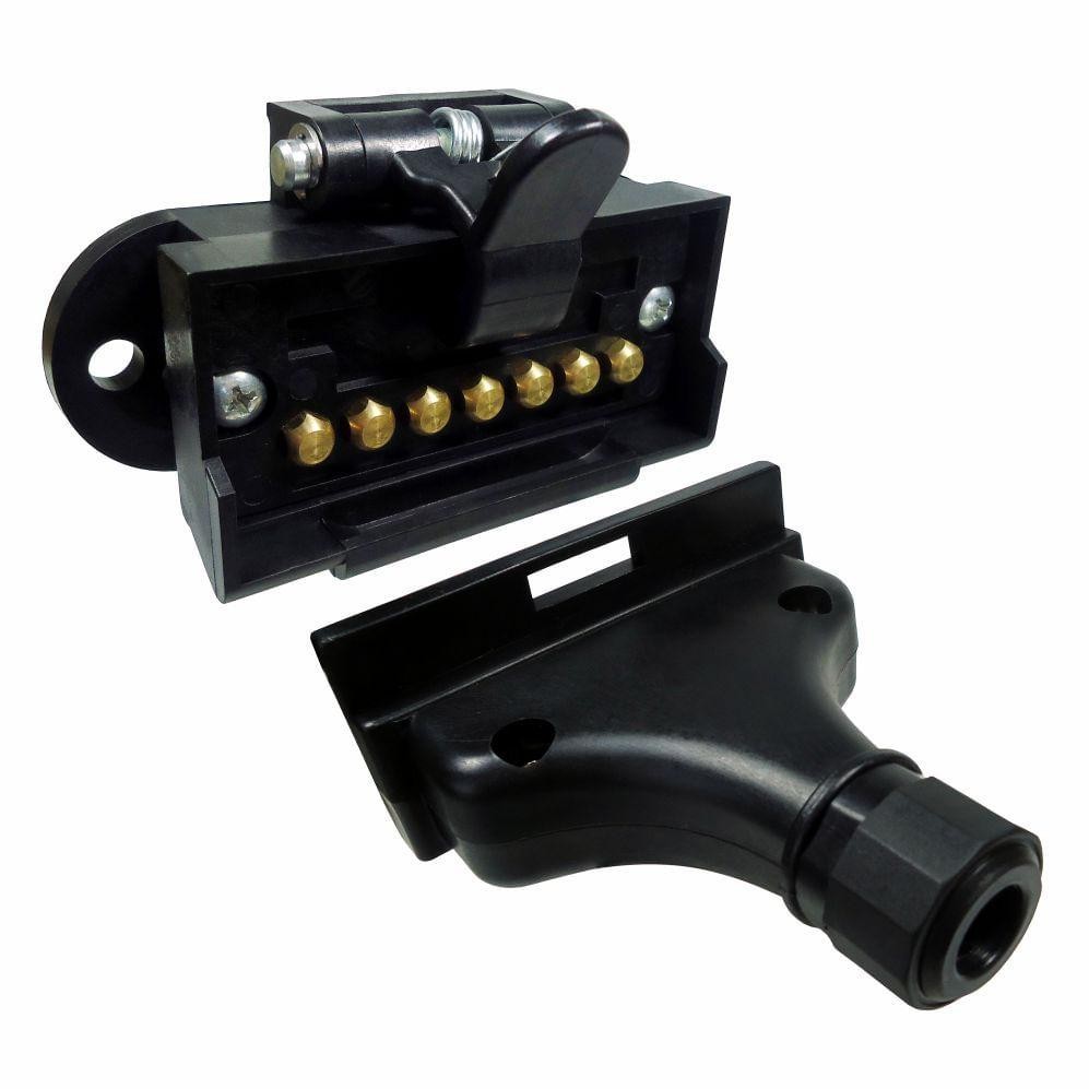 Conjunto Tomada Fixa e Móvel para Engate 7 Polos - DNI 8302 - Spare Parts and Accessories for Vehicles