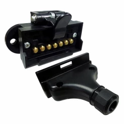 Conjunto Tomada Fixa e Móvel para Engate 7 Polos - DNI 8302
