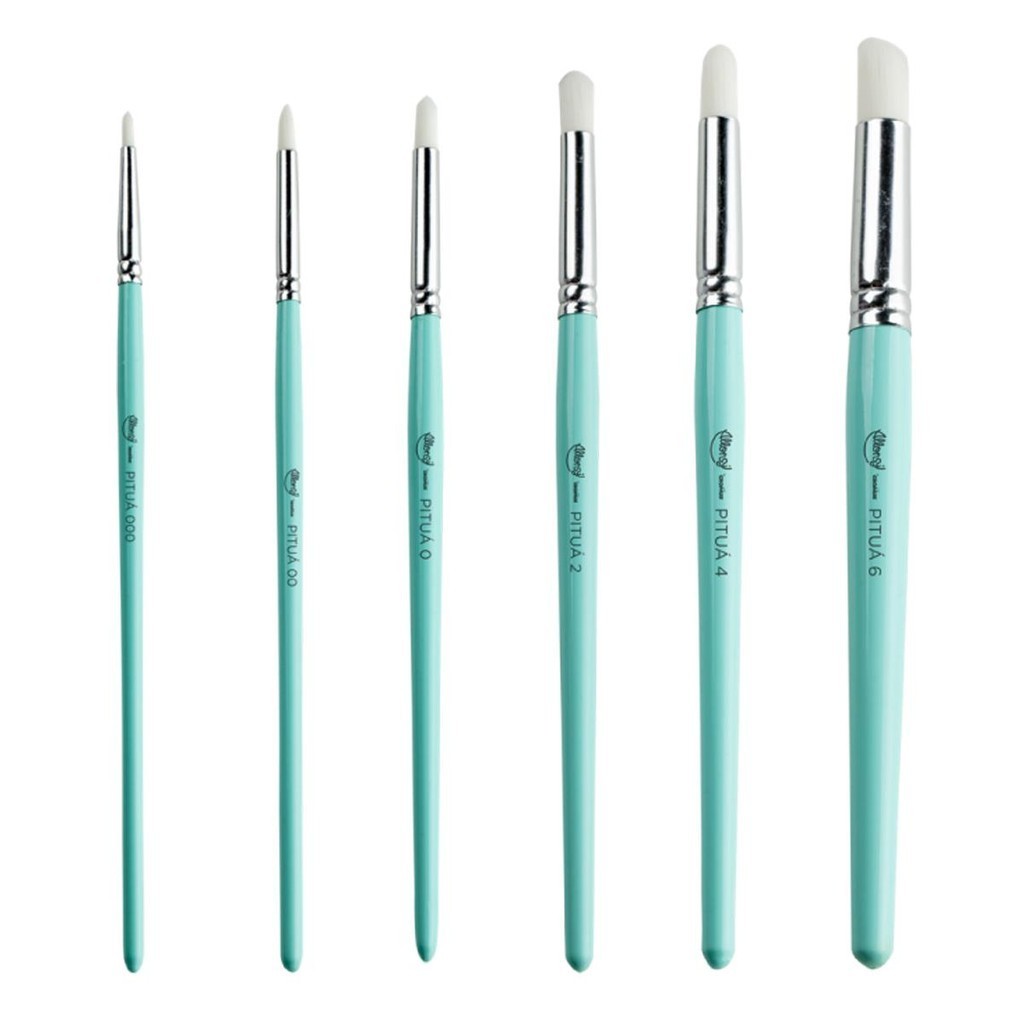 Kit com 6 Pinceis para alimentos Pituá para confeitaria em Oferta na Shopee