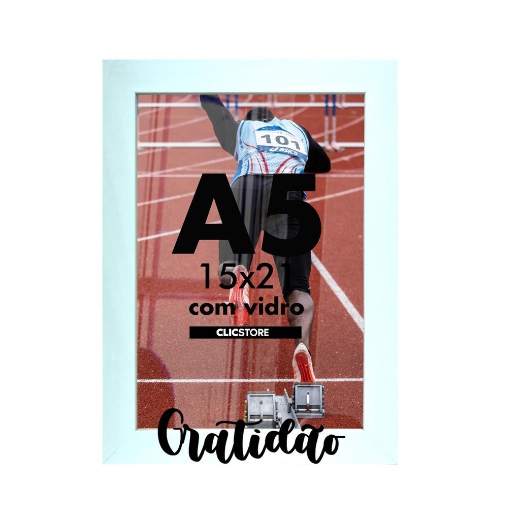 Porta retrato A5 (15x21) Quadro Presente Gratidão Amor Família União Decoração Casa Foto Moldura 2 cores Proteção Vidro