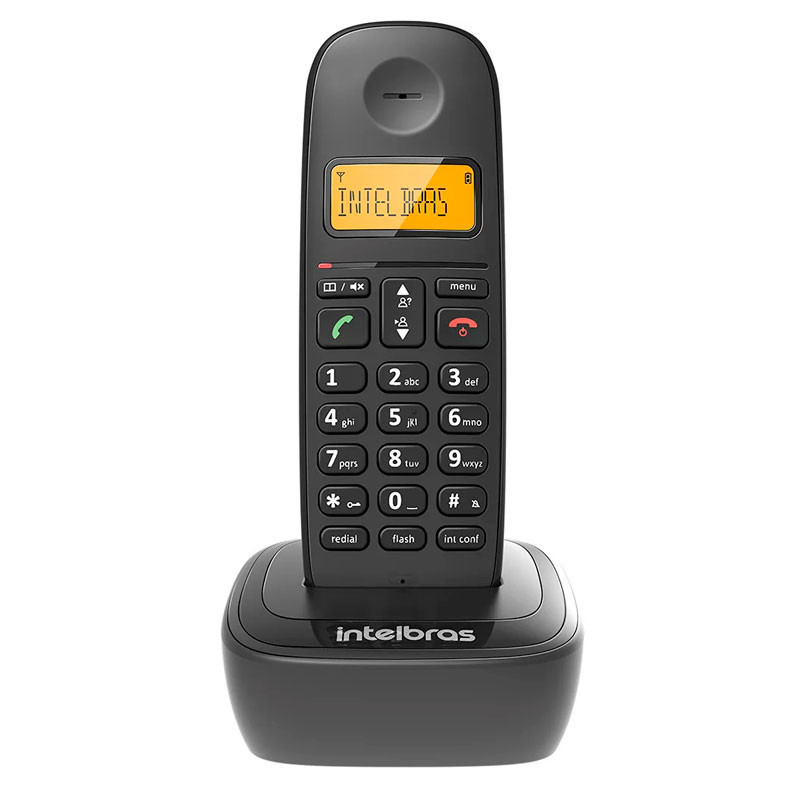 Telefone sem fio c/ identificador Preto TS 2510 Intelbras em Oferta na Shopee