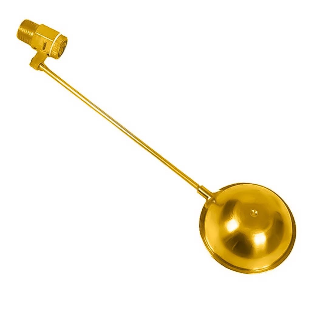 Torneira Boia Para Água Quente Balão Latão Garden Original 1/2 Pol. Evita Derramar Água Eficiente