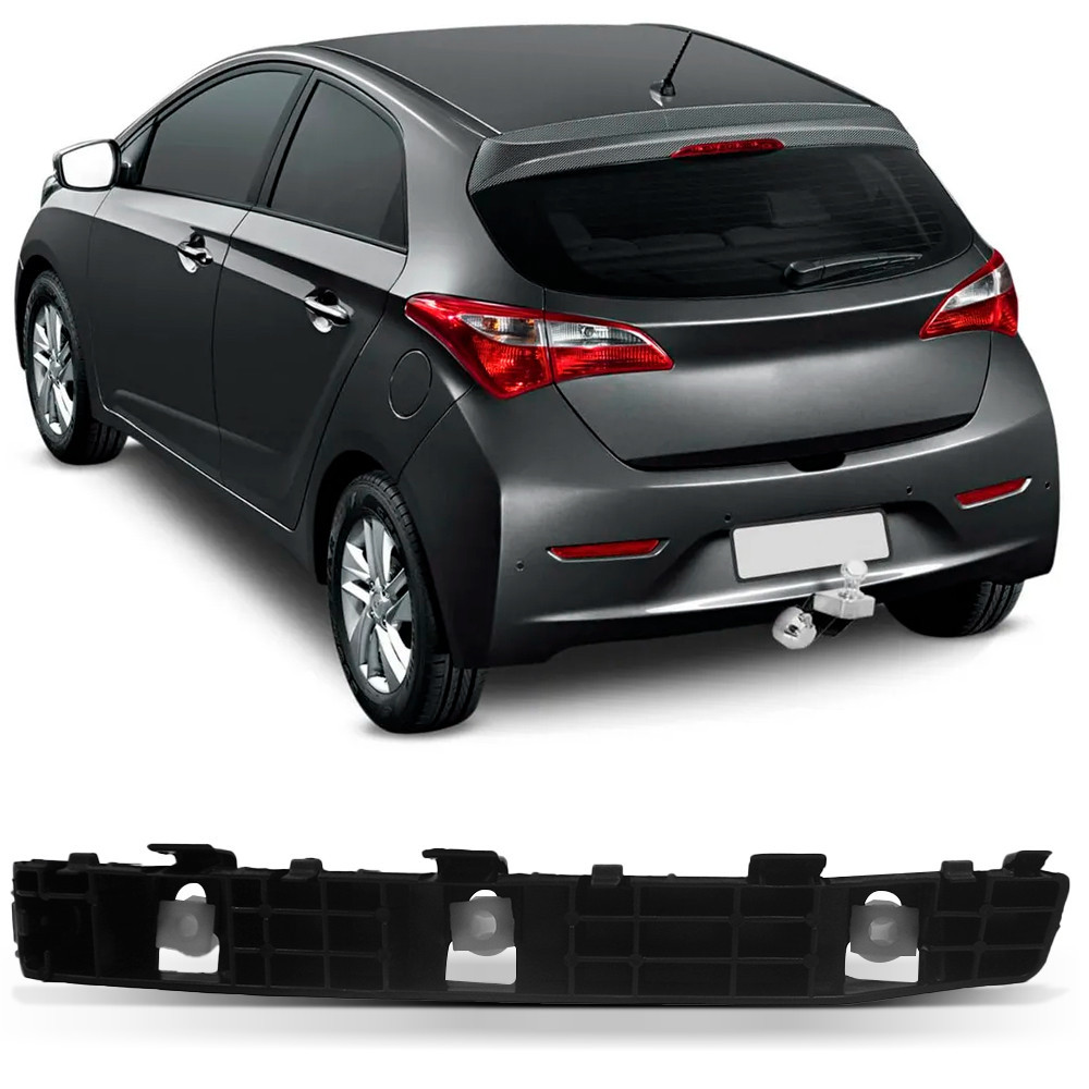 Suporte do Parachoque Traseiro HB20 Hatch 2012 a 2016 Lado Esquerdo (Motorista)