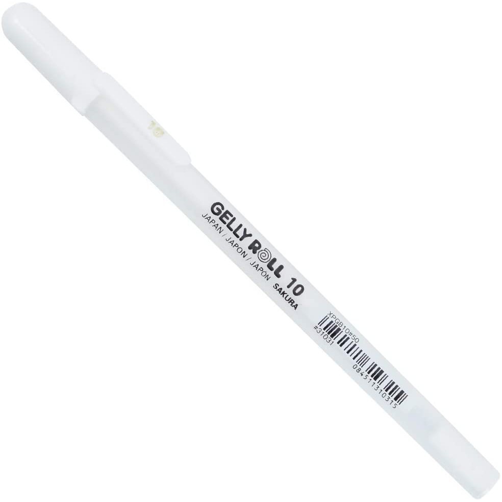 Caneta Gel Branca Gelly Roll 10 Sakura