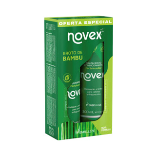 Kit Shampoo Condicionador Broto Bambu Novex 300ml