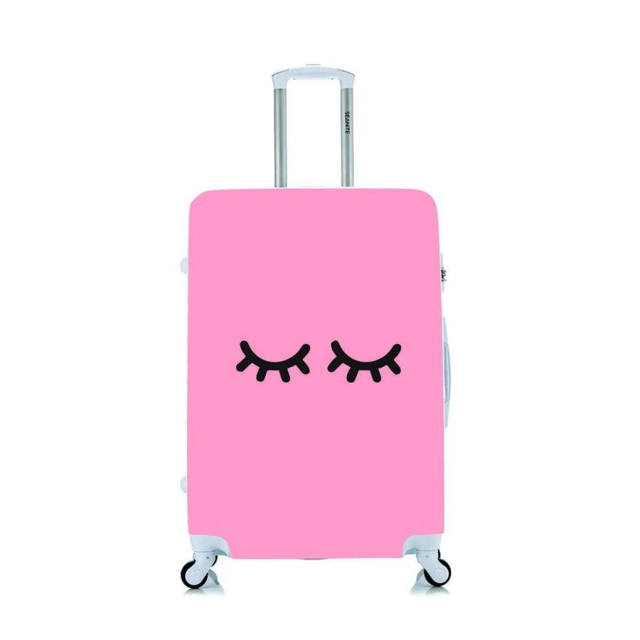 Capa Protetora Para Mala Viagem Personalizada Grande Cílios