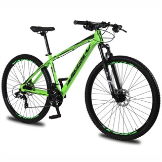 Bicicleta aro 29 KRW Alumínio 24 Vel Shimano Altus Freio Hidráulico Suspensão C/ Trava de ombro e Cassete KR12 em Oferta na Shopee