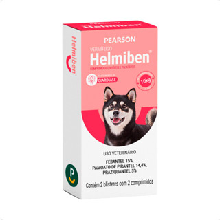 Helmiben Vermífugo Pearson para Cães 10Kg - 4 Comprimidos em Oferta na Shopee