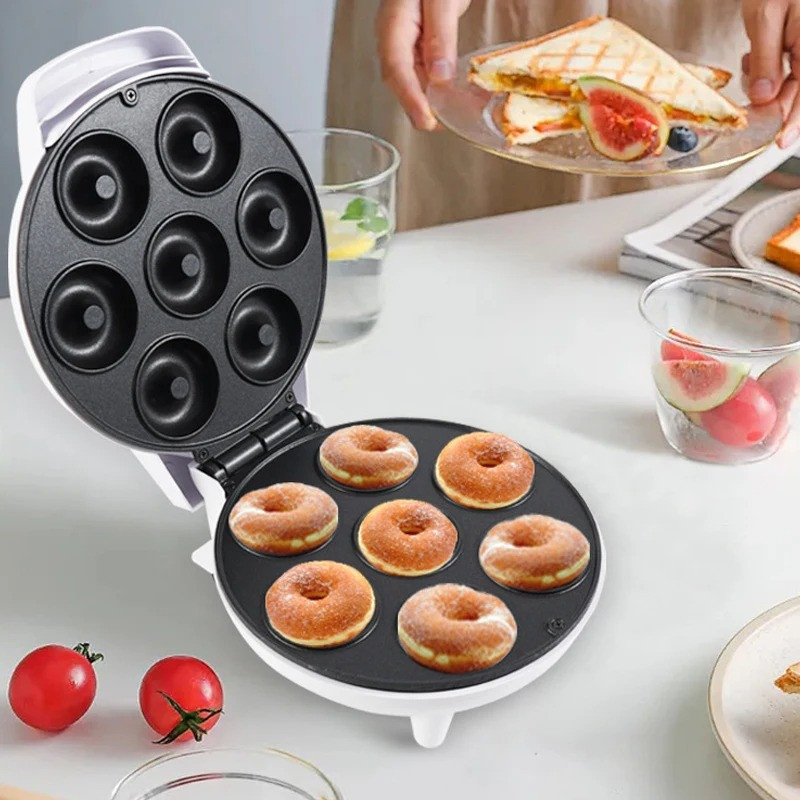 Máquina De Mini Donuts Elétrica 7 Furos Confeitaria 110v Cor Sortido 110