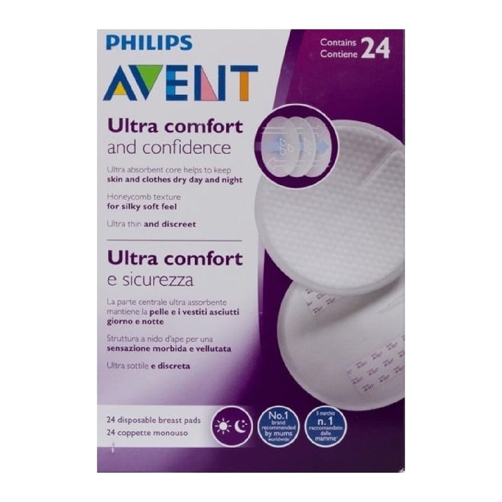 Absorvente para Seios Philips Avent Ultra Comfort 24 Unidades em Oferta na Shopee