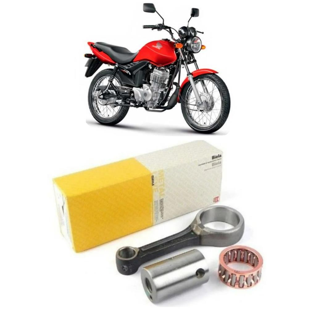 Biela Completa Cg Titan Fan 125 2002 à 2008 Metal Leve