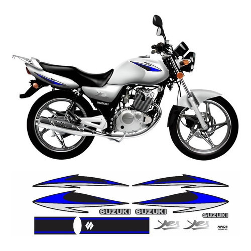 Adesivo Kit Suzuki Yes 125 2005/2012 Azul