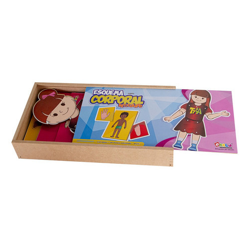 Brinquedo Educativo Esquema Corporal Boneco Com Articulação