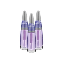 Kit Esmalte Impala Trat Verniz Extra Brilho (3 unidades)