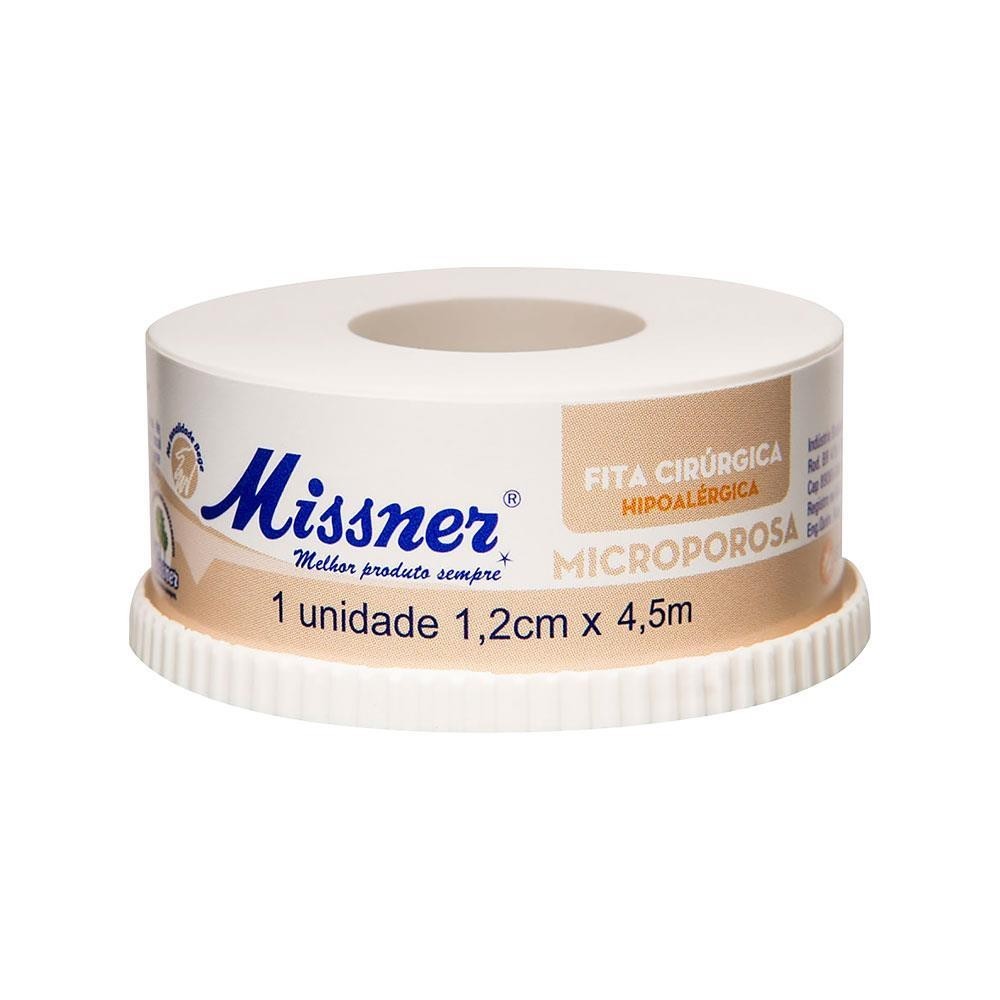 FITA MICROPOROSA MISSNER BEGE COM 1,2CM X 4,5CM