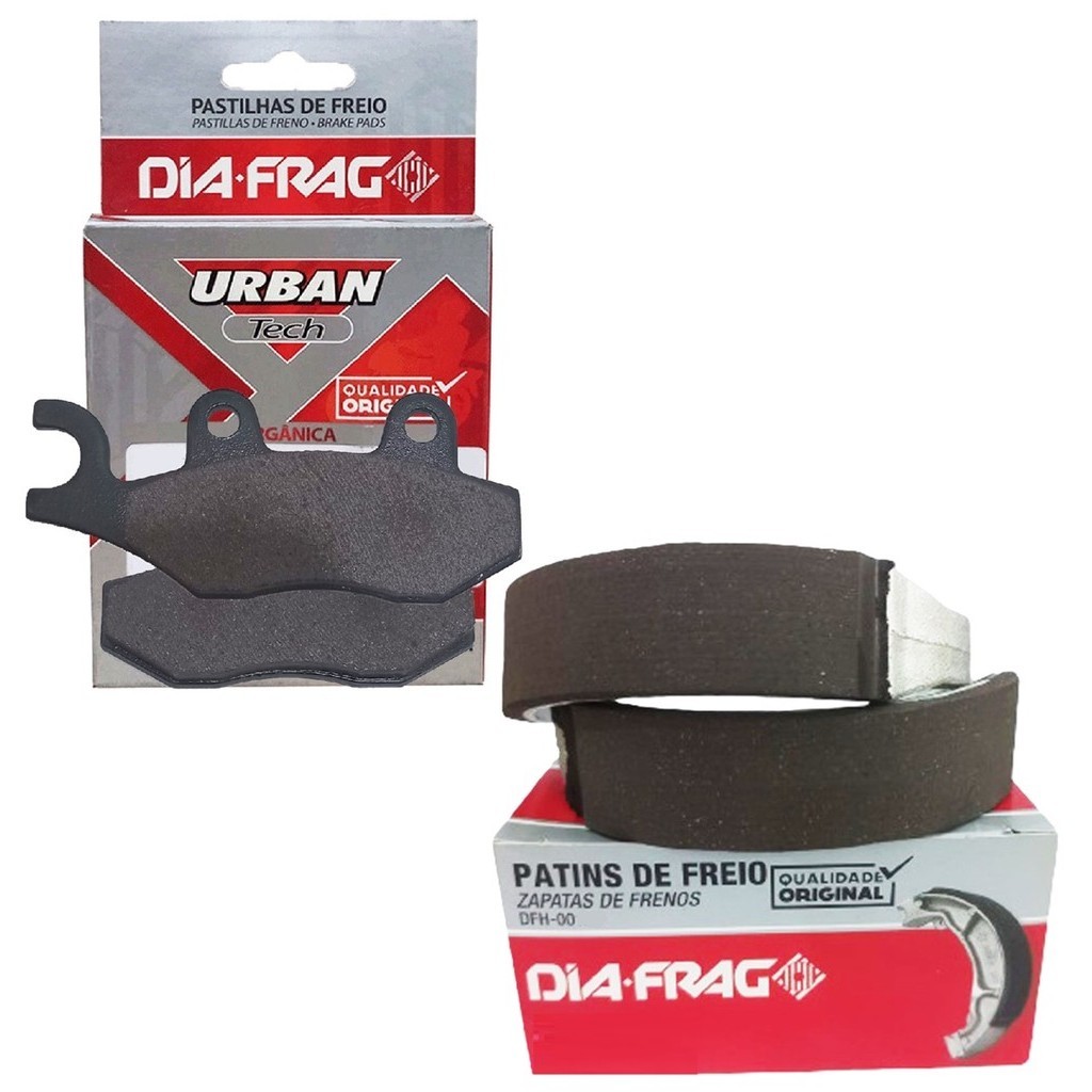 Pastilha e Lona de Freio Xtz 125 2002 A 2006 Diafrag em Oferta na Shopee