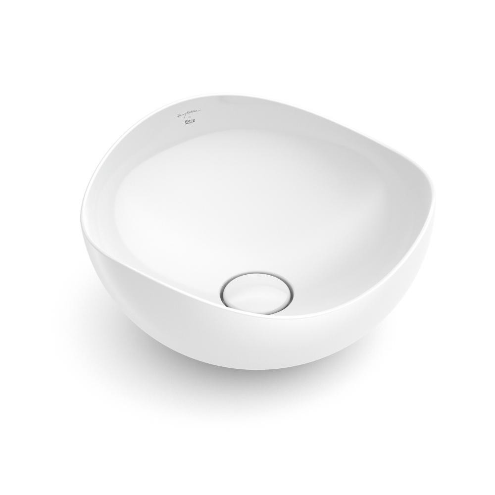 Cuba De Apoio Redonda Ruy Ohtake Branco Brilho Roca 37,5cm em Oferta na Shopee