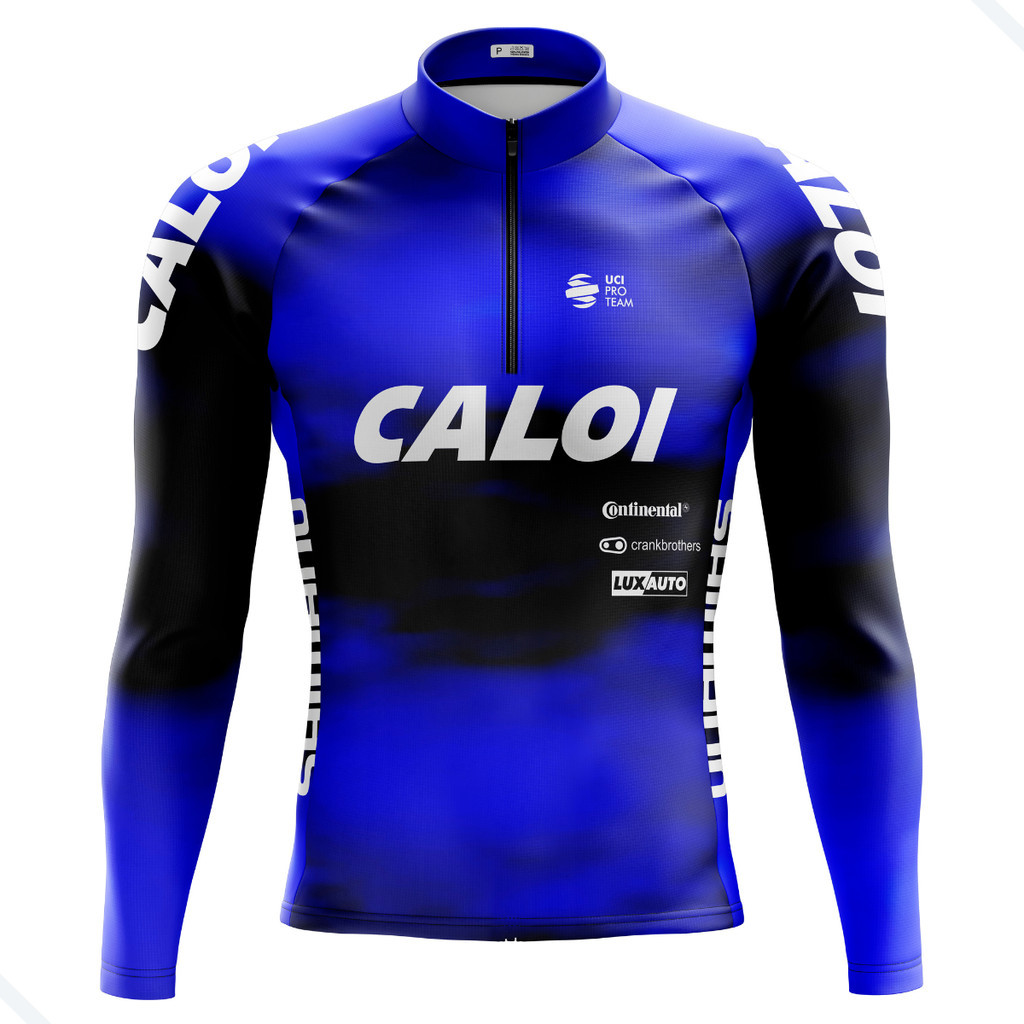 CAMISA PARA CICLISTA MASCULINO MANGA LONGA CALOI COM BOLSOS