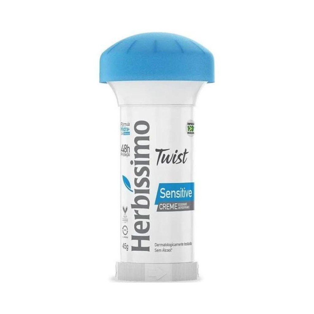 CREME DESODORANTE HERBÍSSIMO SENSITIVE TWIST 45G