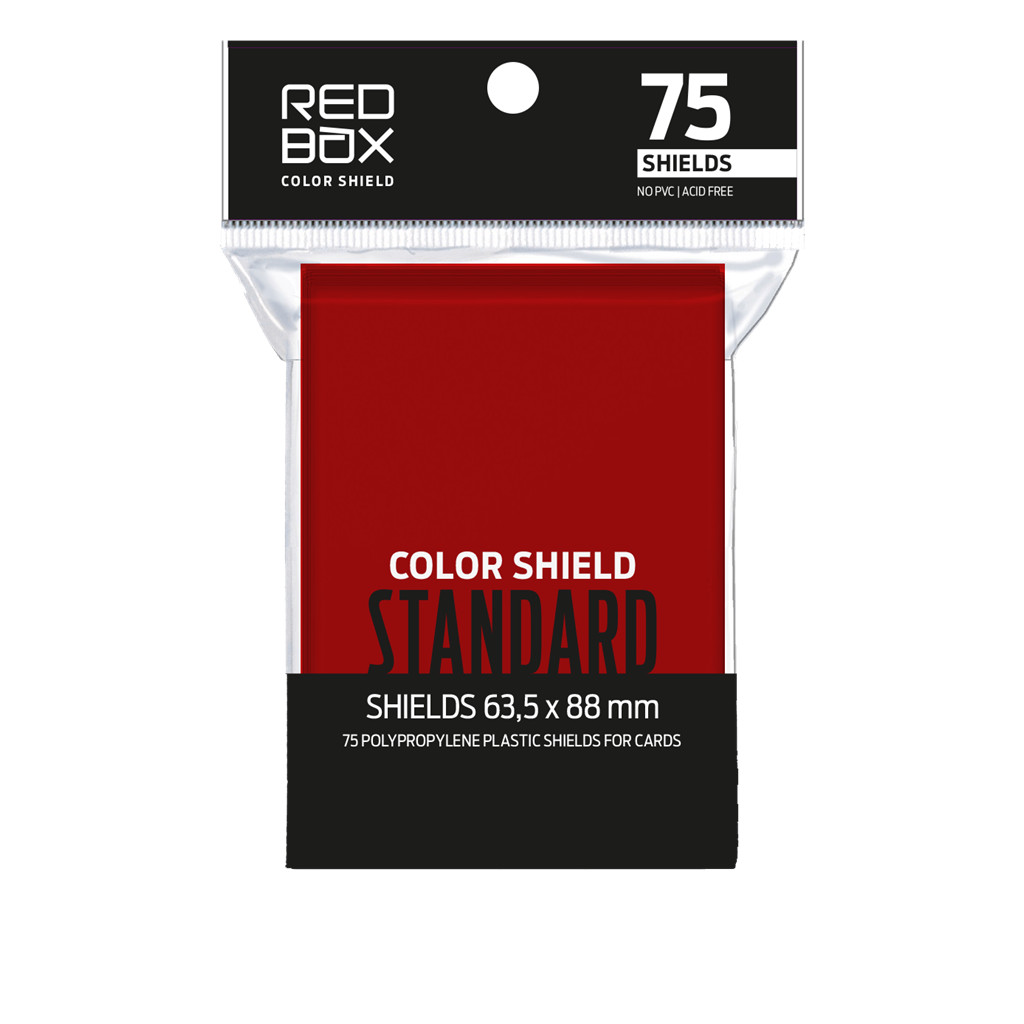 Sleeve Shield Redbox Padrão Vermelho 63,5 x 88 mm - 75 unidades