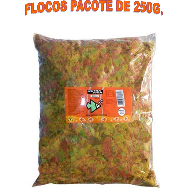 RAÇÃO PEIXES FLOCOS 250GR NUTRAFISH PACOTE em Oferta na Shopee