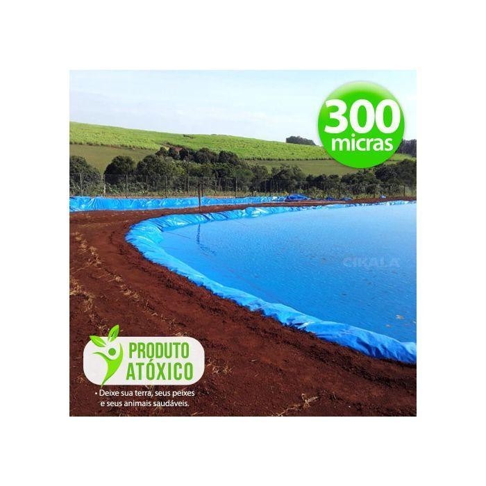 Lona para Tanques e Lagos CK300 Azul 4x7 M 300 Micras Impermeabilidade para Aquicultura